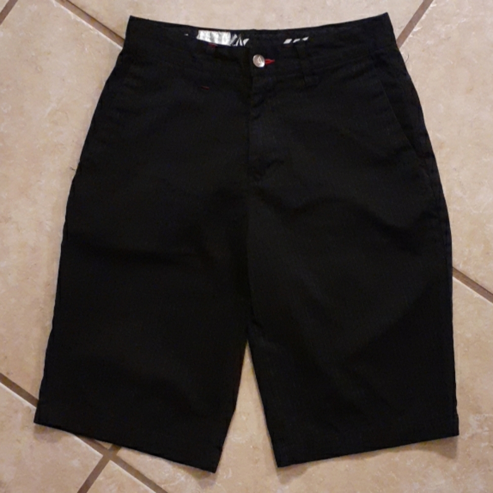 Volcom Stone Black Pinstripe Shorts sz28